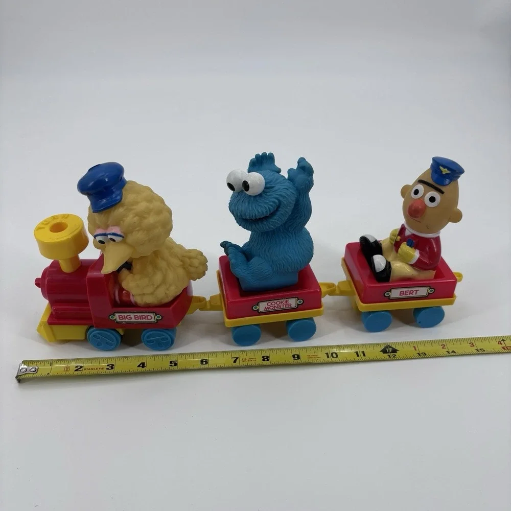 Vintage Big Bird's Wind Up Train Sesame‎ Street Tyco  Bert Cookie Monster 90s - Picture 5 of 7